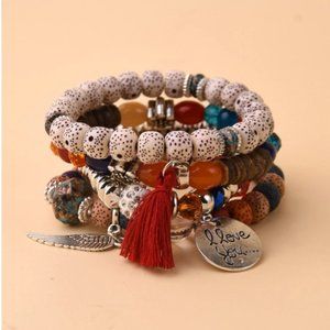 3 for $35 / 4 pieces bracelet with fringe bead